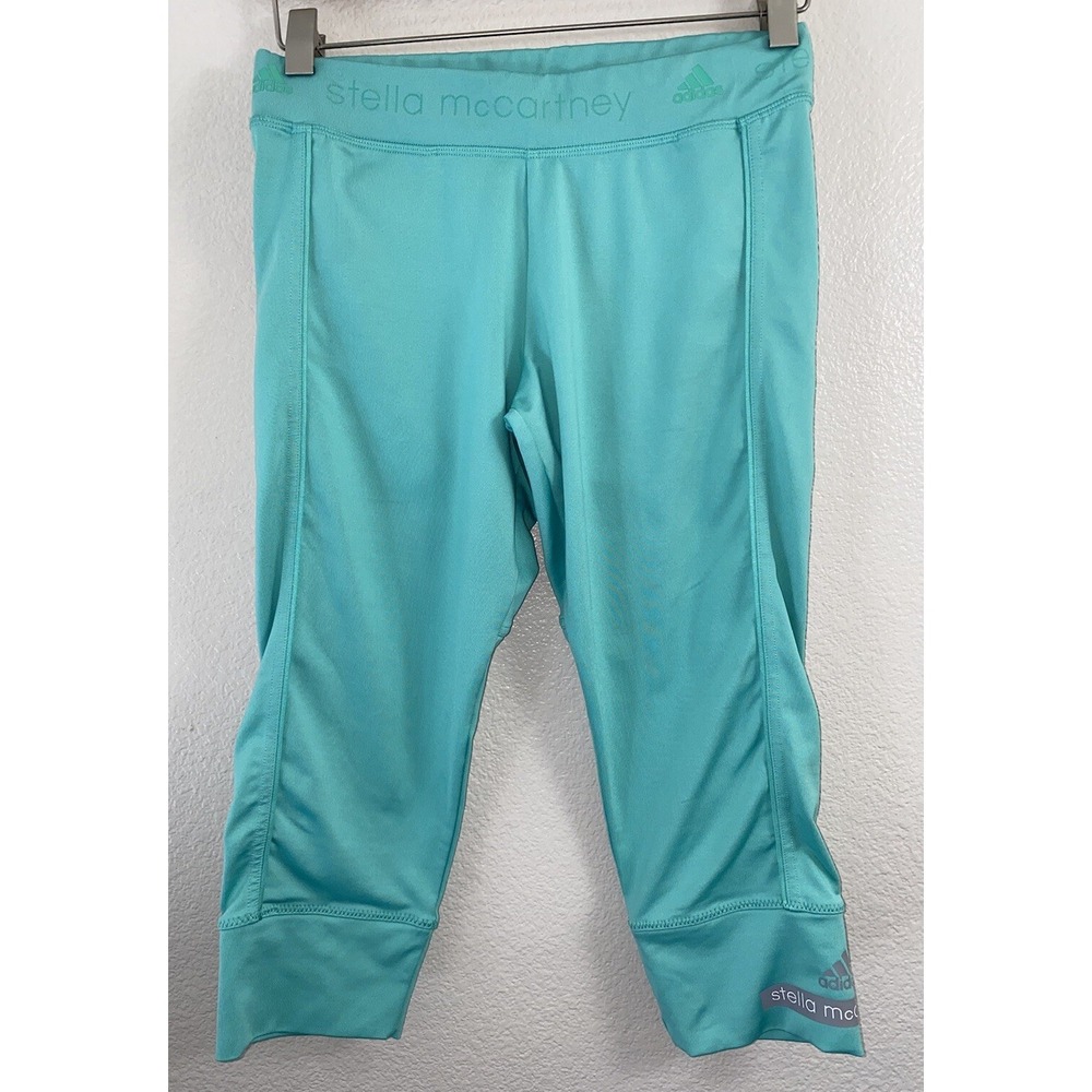adidas by Stella McCartney The Performance 3/4 Legging in Shimmer Green Small